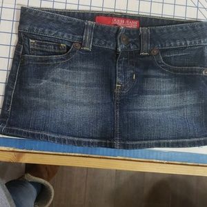 Denim mini skirt